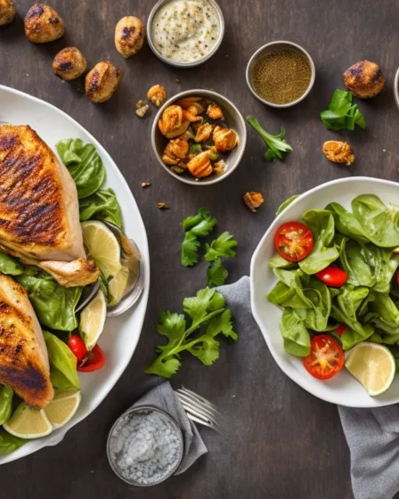 Recette salade cesar au poulet grille