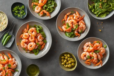 Recette salade de chou chinois et crevettes