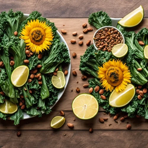 Recette salade de chou kale et graines de tournesol