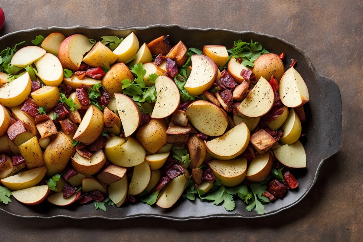 Recette salade de chou rouge aux pommes