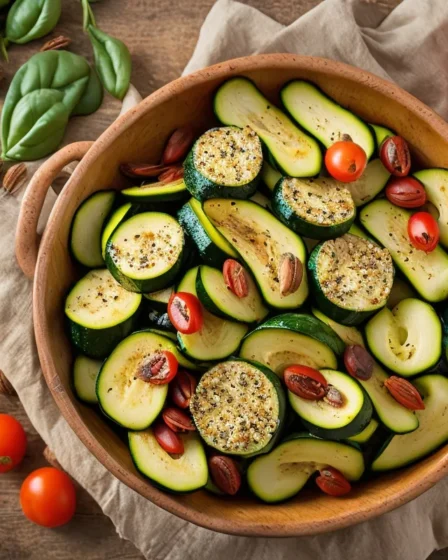 Recette salade de courgettes marinees