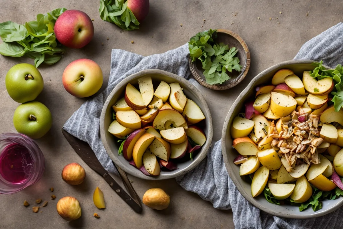 Recette salade de dinde et pommes granny
