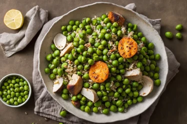 Recette salade de riz aux petits pois