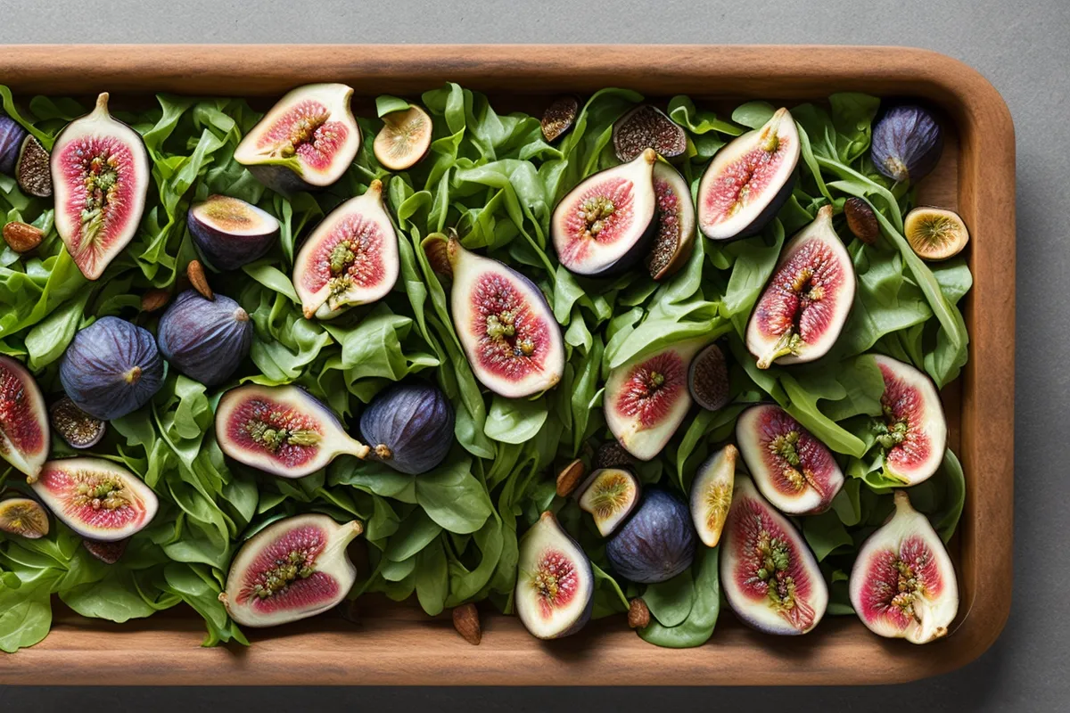 Recette salade de roquette et figues fraiches