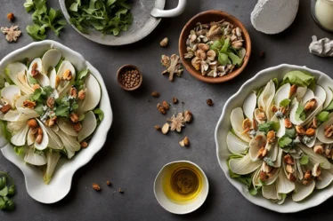 Recette salade dendives noix et roquefort