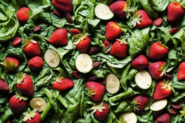 Recette salade depinards aux fraises